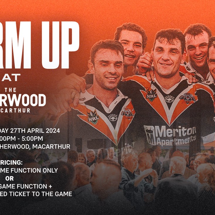 Warm Up at The Sherwood with Wests Tigers