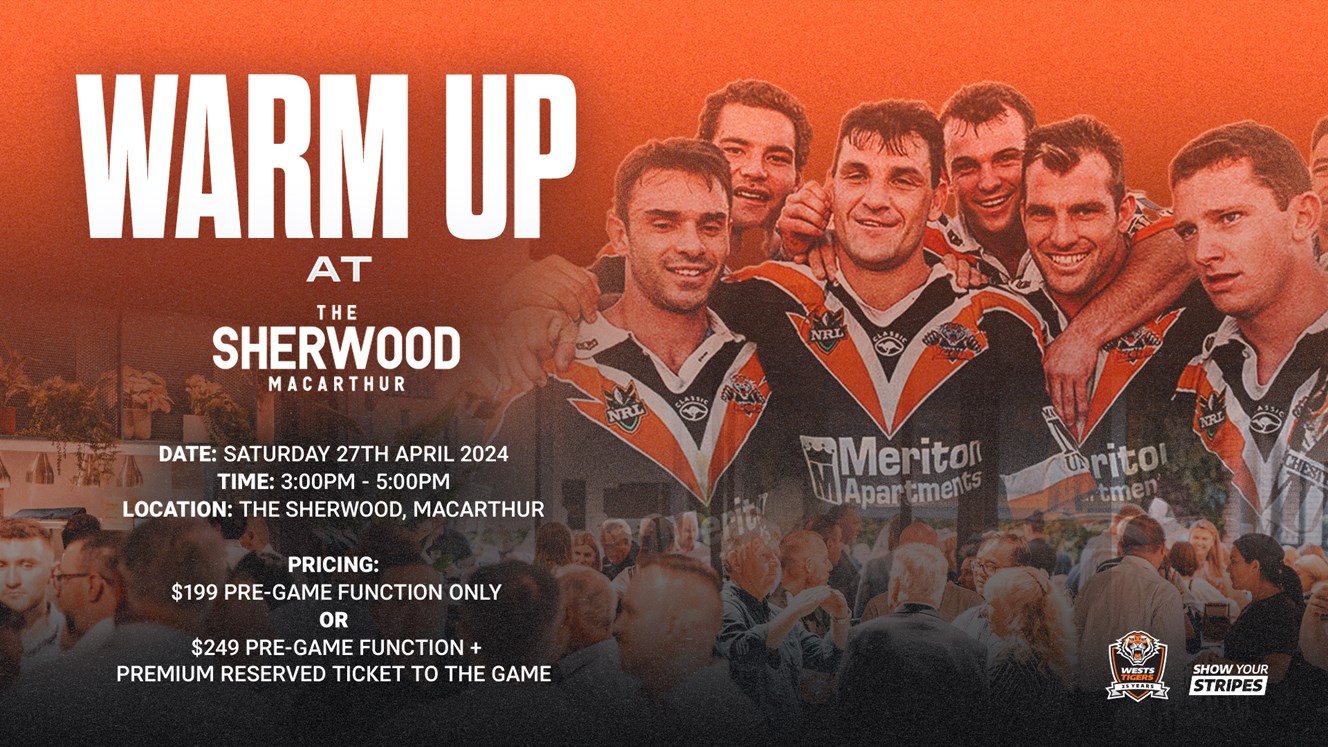 Warm Up at The Sherwood with Wests Tigers