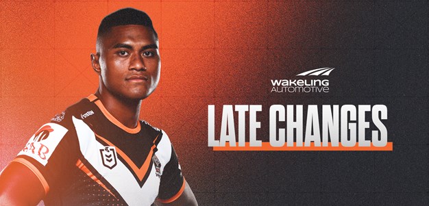 Late Changes: Round 3 vs Sharks