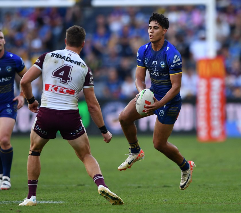 Blaize Talagi makes his NRL debut last week for the Eels 