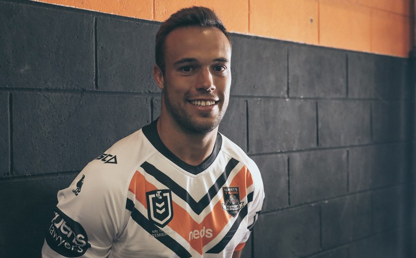 Wests Tigers halfback Luke Brooks.