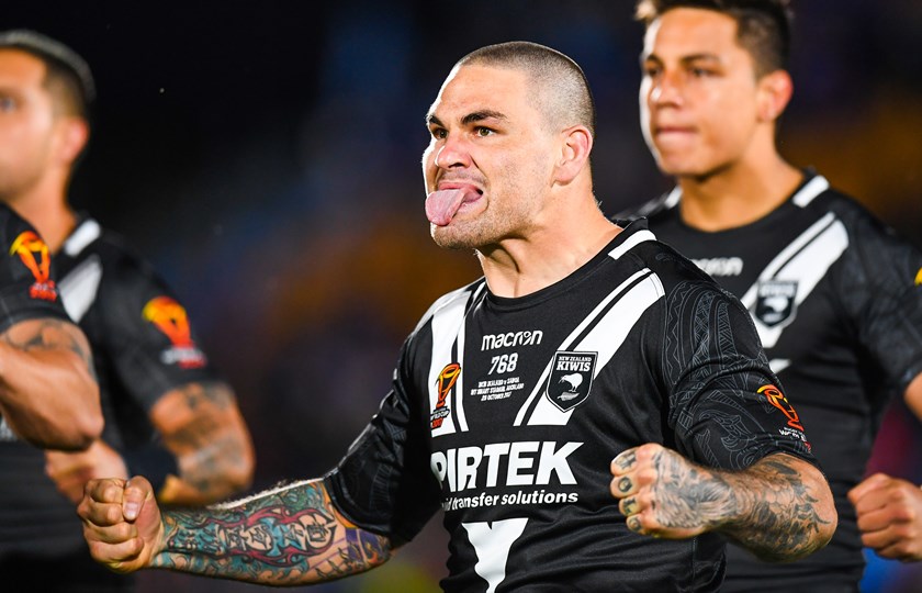 Russell Packer in action for New Zealand during the 2017 Rugby League World Cup