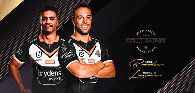Laurie, Brooks joint winners of Wests Tigers big award