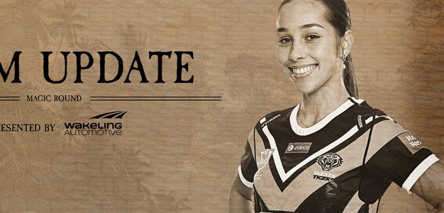 Team Update: NRLW Round 5 vs Roosters