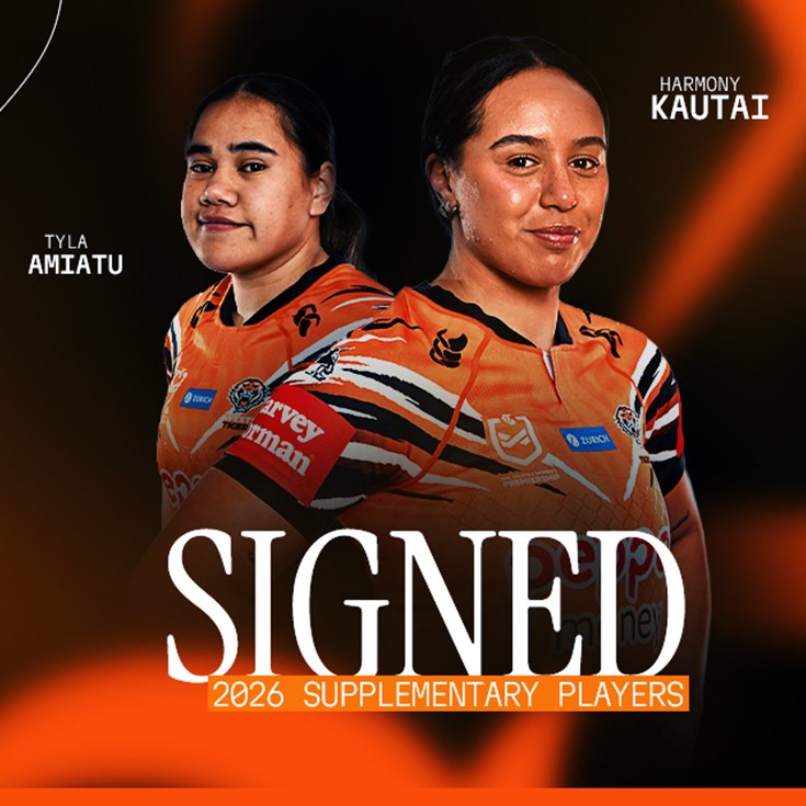 Amiatu and Kautai join Wests Tigers NRLW squad on Supplementary Contracts