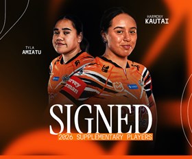 Amiatu and Kautai join Wests Tigers NRLW squad on Supplementary Contracts