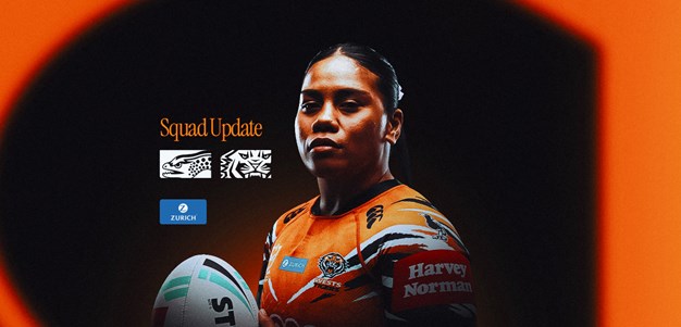 Squad Update: NRLW Round 1 v Eels