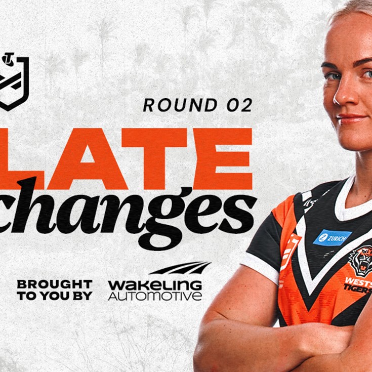 Late Changes: NRLW Round 2 vs Bulldogs