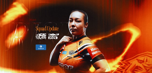 Squad Update: NRLW Finals Week 1 v Raiders