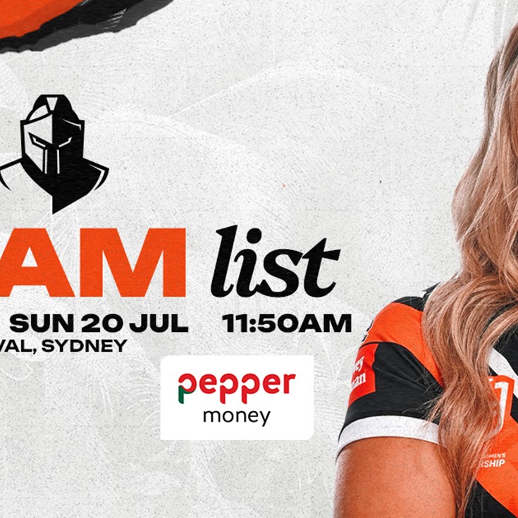 Team List: NRLW Round 3 vs Titans