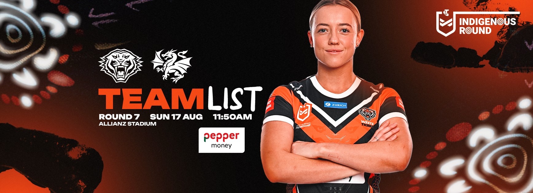 Team List: NRLW Round 7 vs Dragons