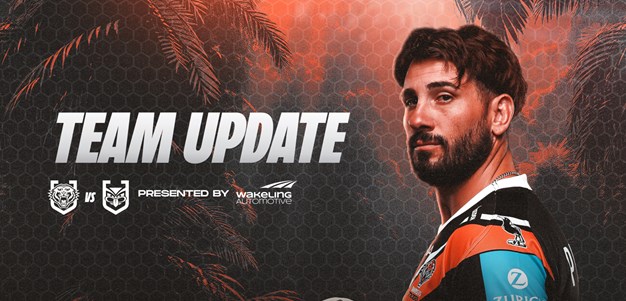 Team Update: NRL Round 4 vs Warriors