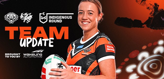 Team Update: NRLW Round 7 vs Dragons