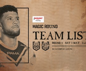 Team List: NRL Round 9 vs Dragons