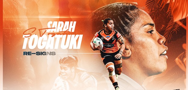 Togatuki commits long-term to Wests Tigers in major boost for NRLW squad