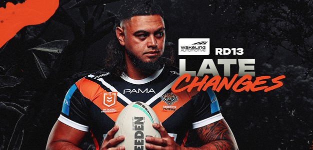 Late Changes: NRL Round 13 vs Cowboys