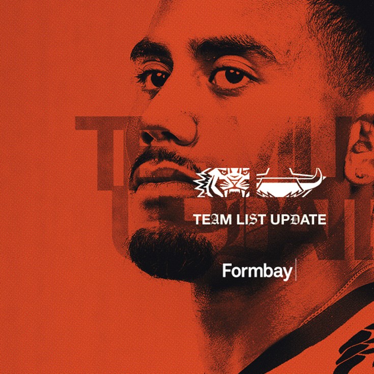 Team List Update: NRL Round 2 vs Cowboys