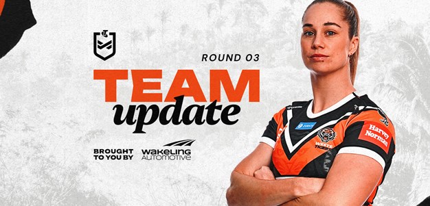 Team Update: NRLW Round 3 vs Titans