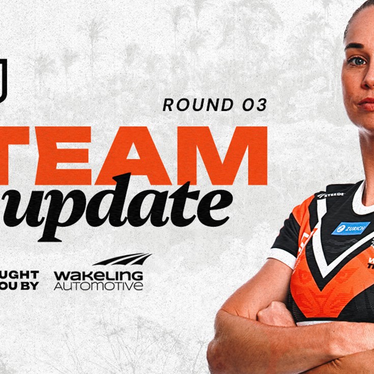 Team Update: NRLW Round 3 vs Titans