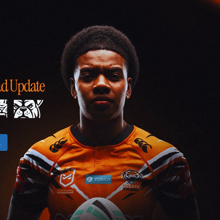 Squad Update: NRLW Round 9 v Bulldogs