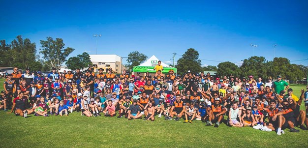 Wests Tigers host footy clinics in the North West