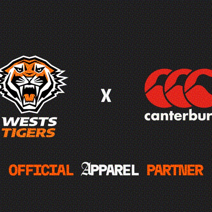 Wests Tigers confirm Canterbury of New Zealand as Official Performance Apparel Partner