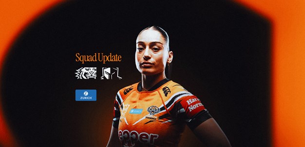 Squad update: NRLW Round 10 v Titans