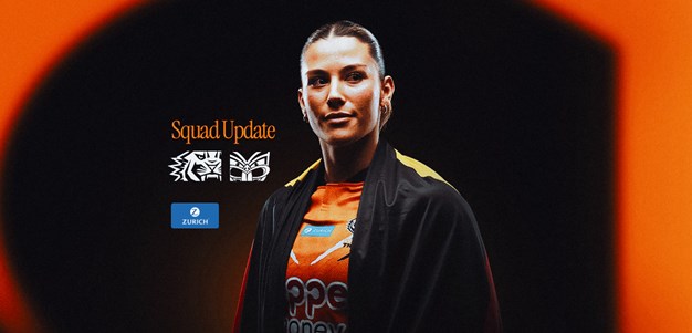 Squad Update: NRLW Round 7 v Warriors