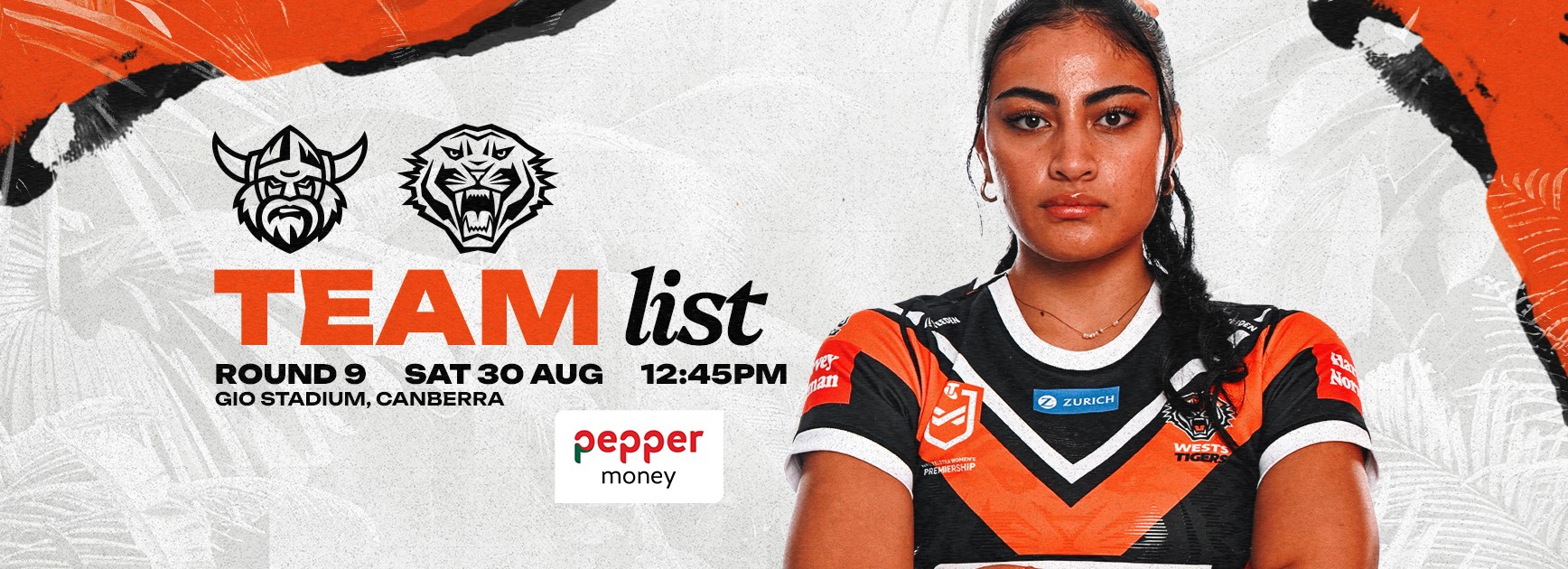 Team List: NRLW Round 9 vs Raiders