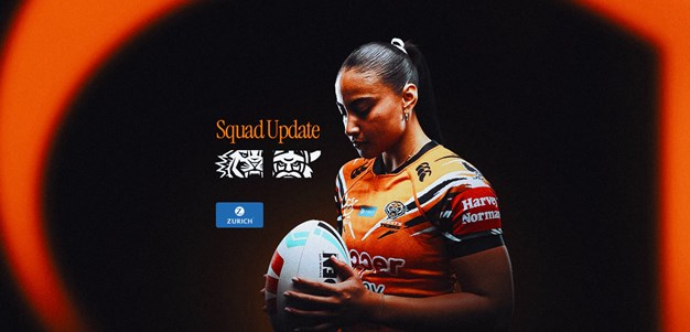 Squad Update: NRLW Round 11 v Raiders