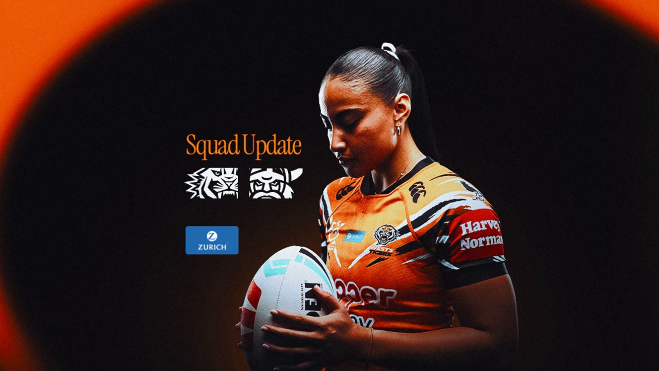 Squad Update: NRLW Round 11 v Raiders