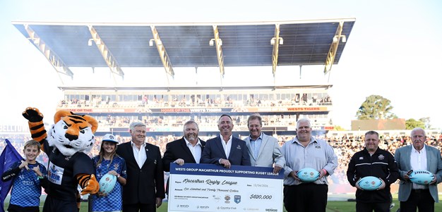 The Wests Tigers welcome Wests Group Macarthur’s $620,000 Commitment to Grass Roots Rugby League