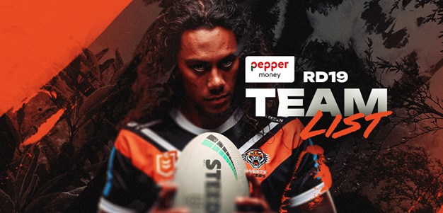 Team List: NRL Round 19 vs Warriors
