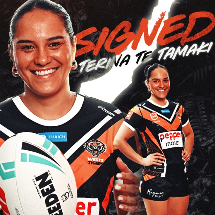 Wests Tigers sign exciting outside back Terina Te Tamaki