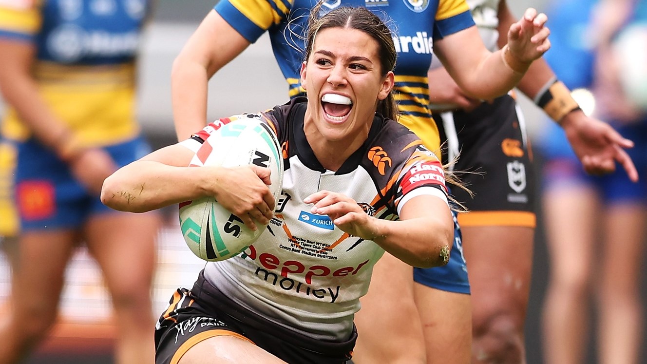 Shaylee Bent a strike weapon for Tigers in NRLW