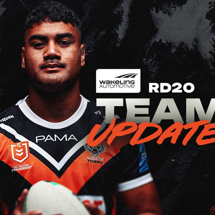 Team Update: NRL Round 20 vs Titans