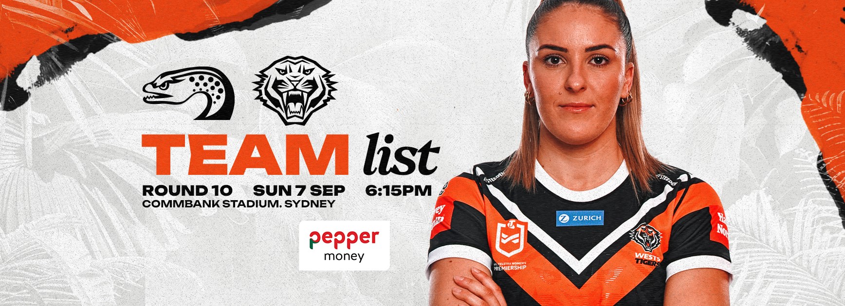 Team List: NRLW Round 10 vs Eels