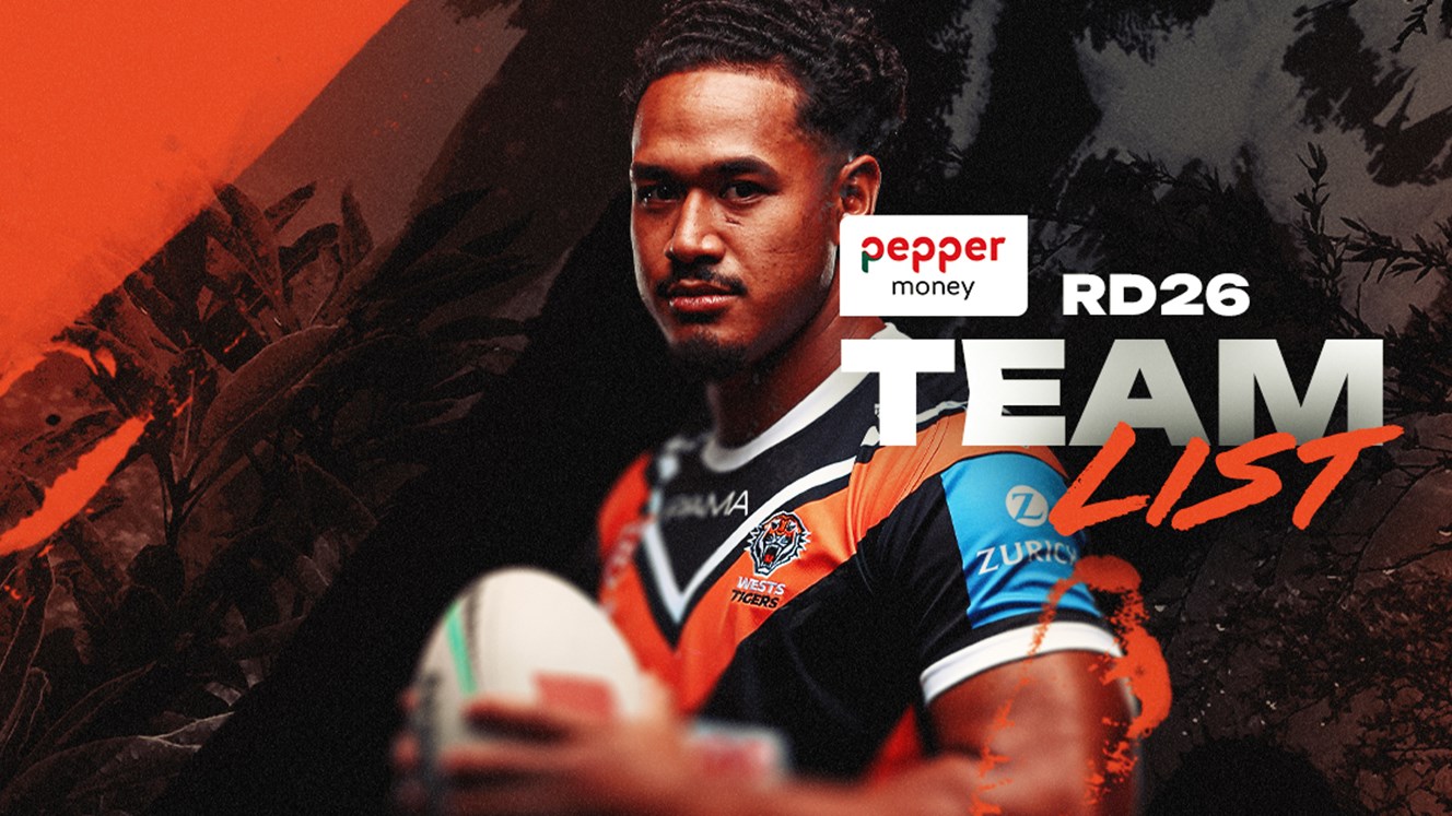 Team List: NRL Round 26 vs Raiders