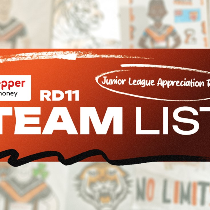 Team List: NRL Round 11 vs Rabbitohs