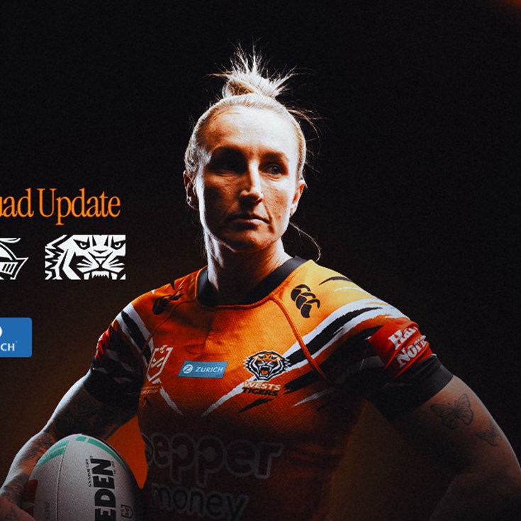 Squad Update: NRLW Round 8 v Knights