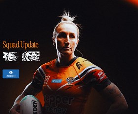 Squad Update: NRLW Round 8 v Knights