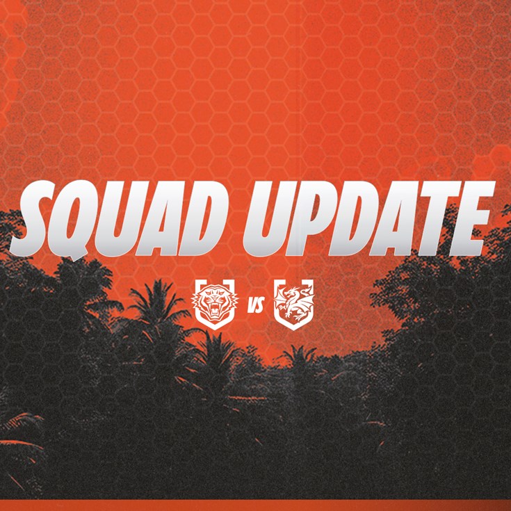 Squad Update: NRL Round 9 vs Dragons