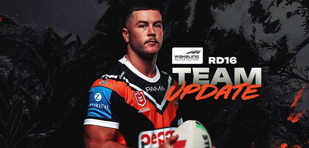 Team Update: NRL Round 16 vs Raiders