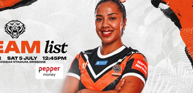 Team List: NRLW Round 1 vs Broncos