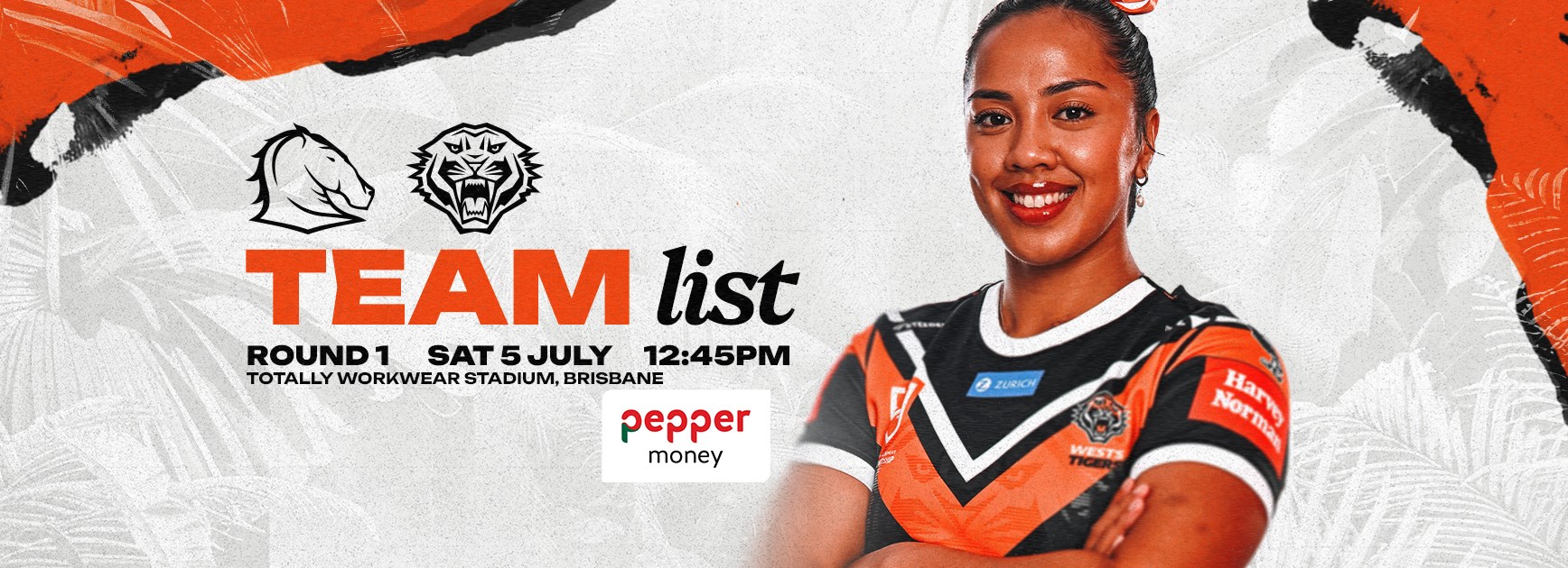 Team List: NRLW Round 1 vs Broncos