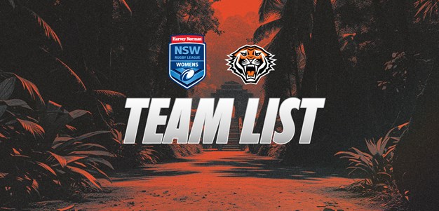 Team List: NSW Women's Premiership Round 1 vs Steelers