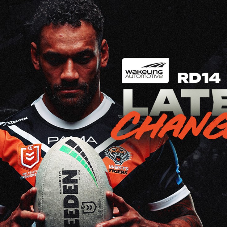 Late Changes: NRL Round 14 vs Panthers