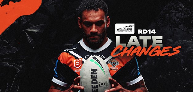 Late Changes: NRL Round 14 vs Panthers