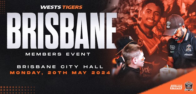 Wests Tigers announce the return of Brisbane Members Event