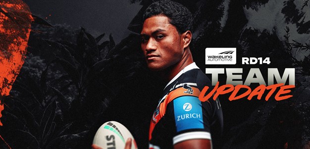 Team Update: NRL Round 14 vs Panthers